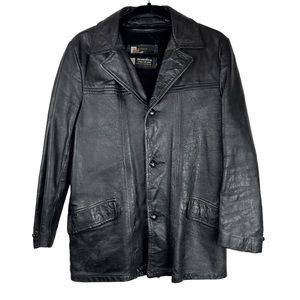 Vintage Cooper Sportswear Black Leather Jacket Sz M/L